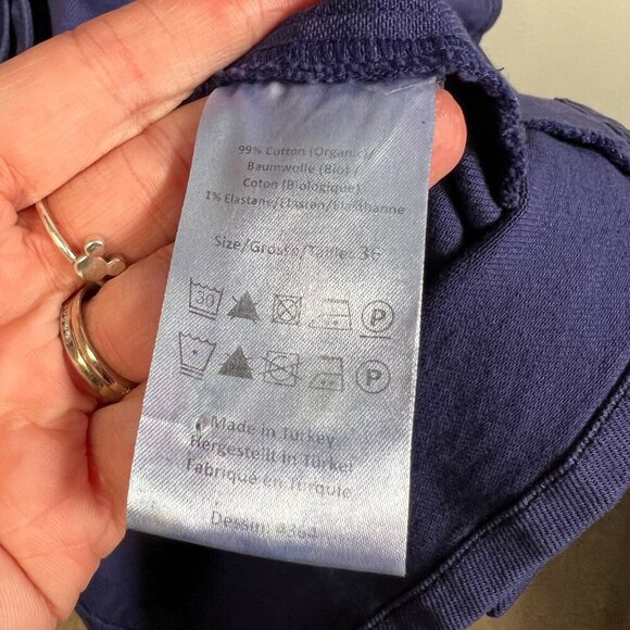 Baum Und Pferdgarten Ananda Shirt Dress Size EU 36 US Small Blue Belted Work - Picture 10 of 10